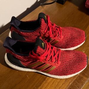 Adidas Game of Thrones Red and Gold Running Shoes Ultra Boost